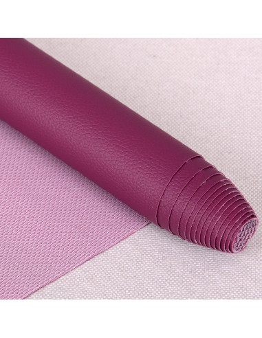 Karla-achtige coupon 140 cm x 50 cm - Pruimkleurig