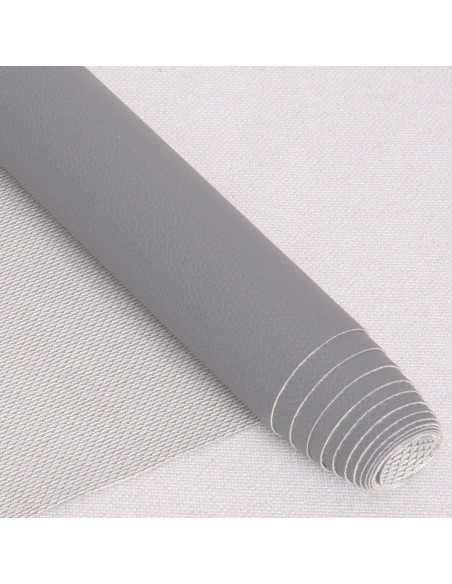 Karla-achtige coupon 140 cm x 50 cm - Muisgrijs