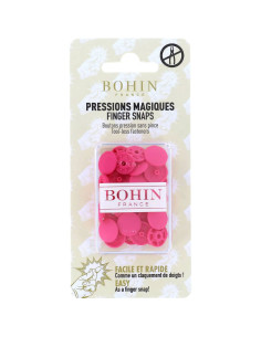 Magische drukknopen zonder tang 13 mm - Fuchsia
