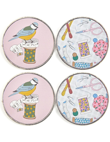 Set van 4 gewichten voor naaien - Vogels