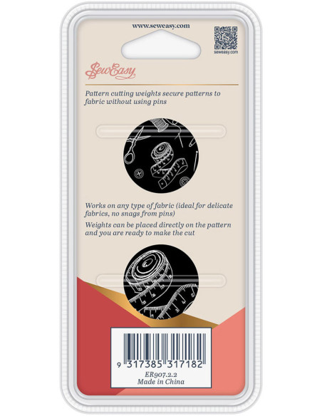 Set van 2 gewichten voor naaien - Zwart