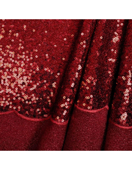 Paillettenstof - Rood