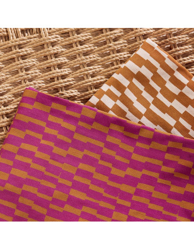 Viscose stof Domino Ochre - Atelier Brunette