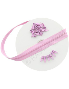 Rol van 10 meter nylonrits - Roze
