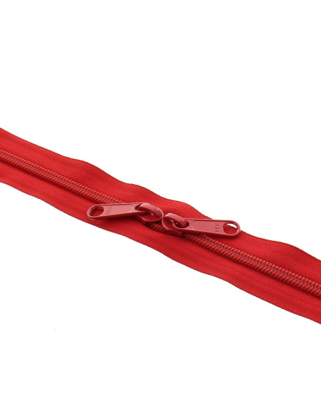 Nylon rugsluiting voor tassen 60 cm - Rood