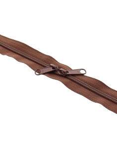 Nylon ritssluiting voor tassen 60 cm - Lichtbruin