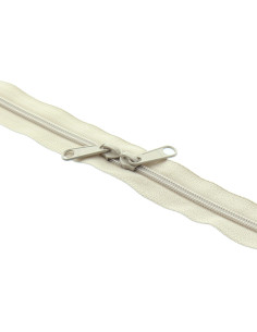 Nylon rugsluiting voor tassen 60 cm - Beige