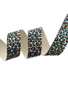 Polyester riem - Luipaard