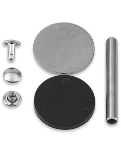Set van 25 buisvormige klinknagels 3-4 mm zilver VARIO Creative Tool 2