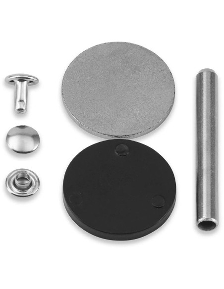 Set van 25 buisvormige klinknagels 3-4 mm zilver VARIO Creative Tool
