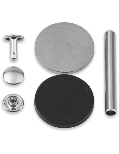 Set van 20 buisvormige klinknagels 4-6 mm zilver VARIO Creative Tool 2