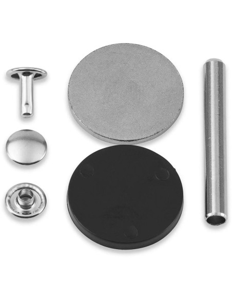 Set van 20 buisvormige klinknagels 4-6 mm zilver VARIO Creative Tool