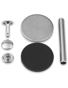 Set van 12 buisvormige klinknagels 6-9 mm zilver VARIO Creative Tool 2