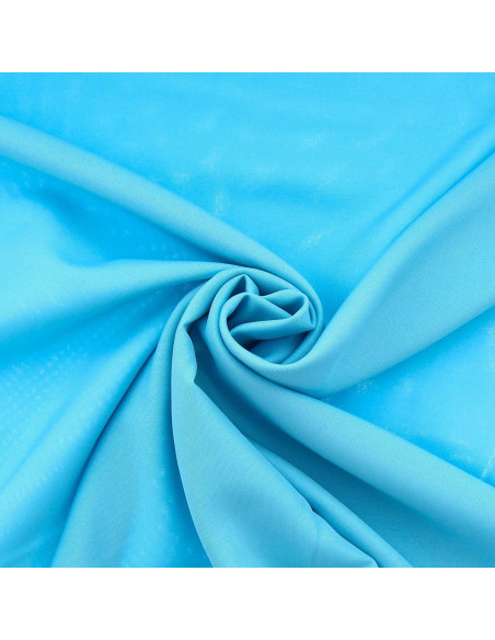 Burlington stof - Aqua blauw