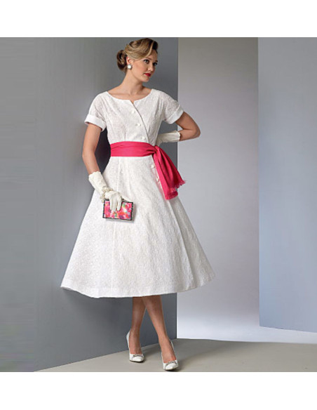Jurkpatroon en riem - Vogue 9105