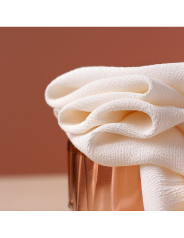 Marokkaanse crêpestof van viscose Off-White - La Maison Naïve
