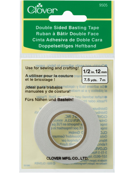 Dubbelzijdige kleefband Clover 12 mm x 7 m