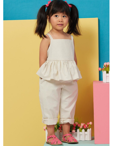 Tuinbroek- en jurkpatroon - Butterick 6936
