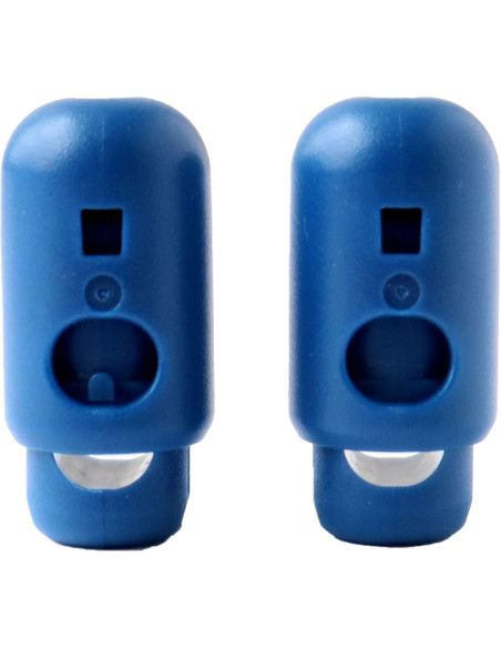 Set van 2 YKK koordstoppers - Petrolblauw