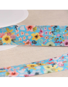 Bias bloemen - Blauw