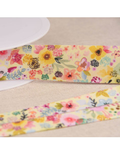 Bias bloemen - Geel