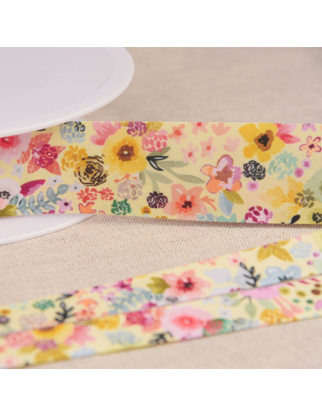 Bias bloemen - Geel