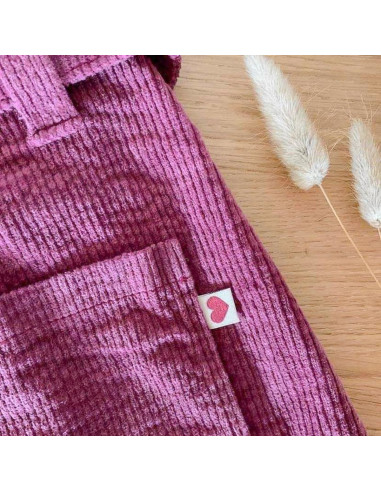 Set van 6 labels om op te naaien - Glinsterend hart