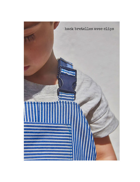 Patroon van tuinbroek Lyon kids - Ikatee