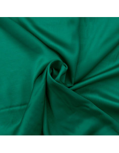 Viscose satijnstof - Smaragdgroen