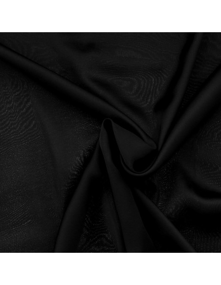 Viscose satijnstof - Zwart