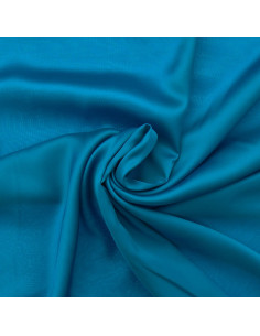 Viscose satijnstof - Blauw