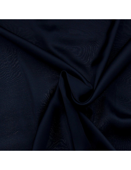 Viscose satijnstof - Marineblauw