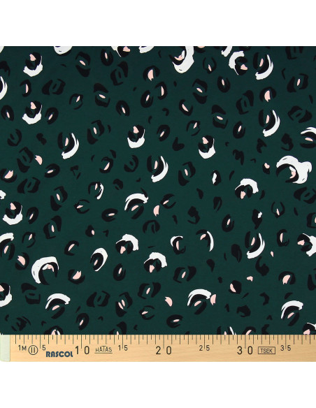 Lycra badpakstof - Abstract grijs
