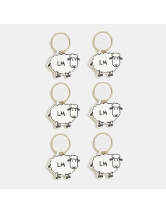 Set van 6 schapen breimarkers Lantern Moon 2