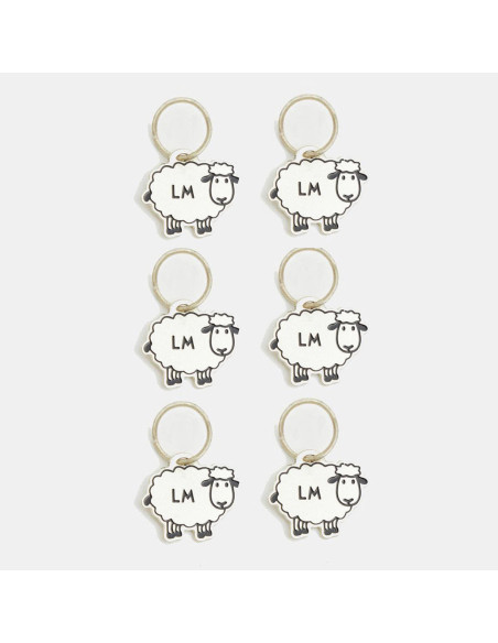 Set van 6 schapen breimarkers Lantern Moon