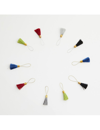 Set van 10 pompon breimarkeerders Lantern Moon