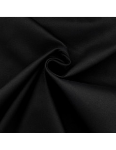 Stretch katoenen gabardine stof - Zwart