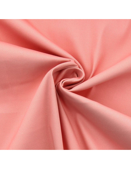 Stretch katoenen gabardine stof - Zalmkleurig