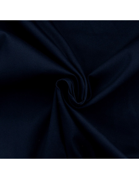 Stretch katoenen gabardine stof - Marineblauw