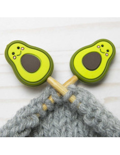 Breistoppers voor breinaalden - Avocado