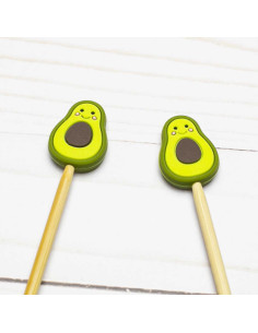 Breistoppers voor breinaalden - Avocado 2