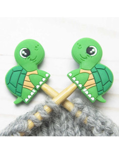 Breistoppers voor breinaalden - Schildpad