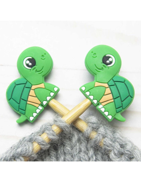 Breistoppers voor breinaalden - Schildpad