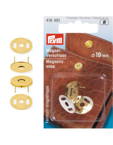 Magnetische drukknoop - Goud