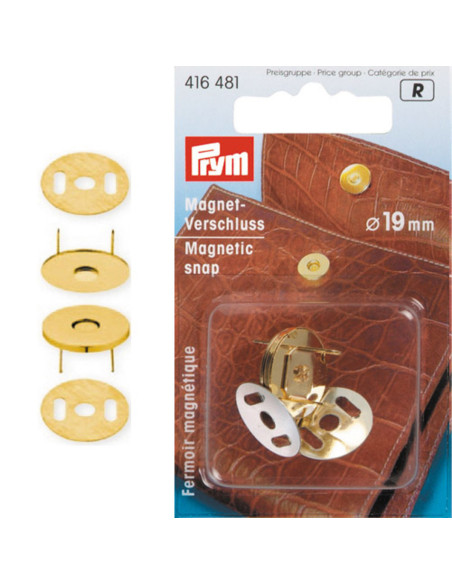 Magnetische drukknoop - Goud