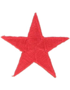 Rood ster strijkembleem