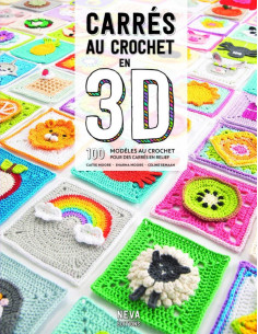 3D gehaakte vierkanten boek