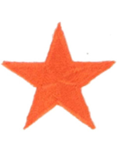 Oranje ster strijkembleem