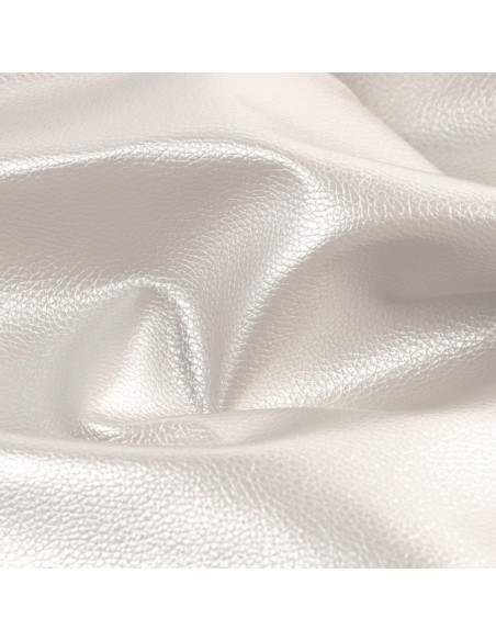 Karla Star-achtige coupon 140 cm x 50 cm - Metallic wit