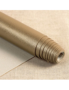 Karla Star-achtige coupon 140 cm x 50 cm - Donkergoud metallic